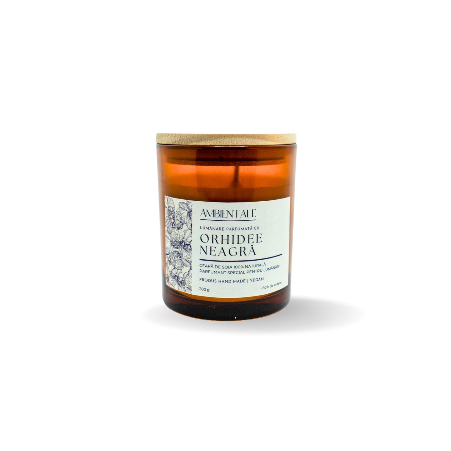 Lumânare parfumată cu Orhidee neagră